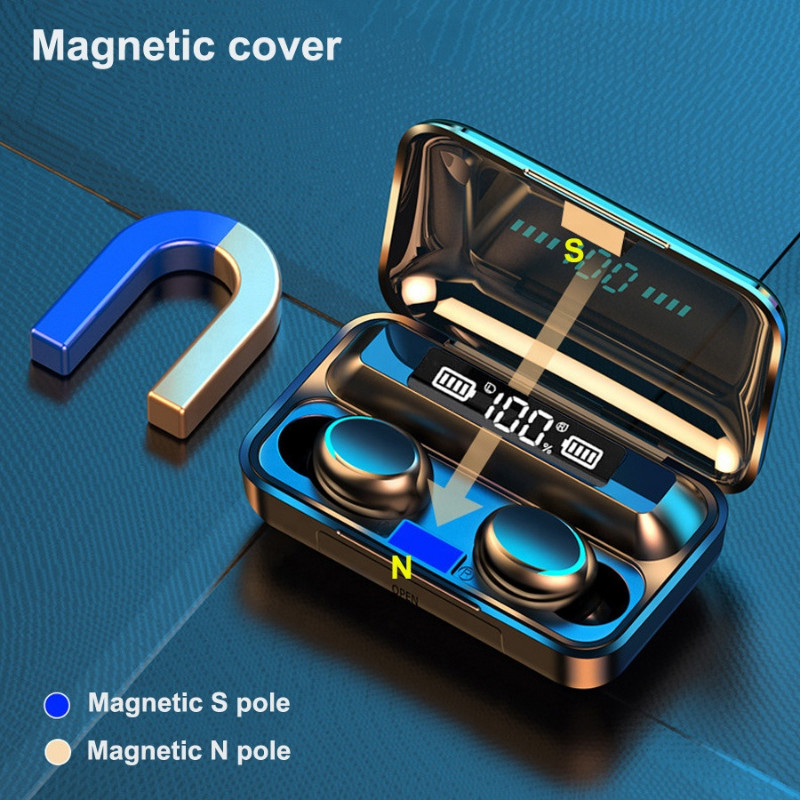 F9-5 TWS slúchadlá Bluetooth 5.1 bezdrôtové slúchadlá Hifi 9D stereo športové vodotesné slúchadlá do uší s mikrofónom
