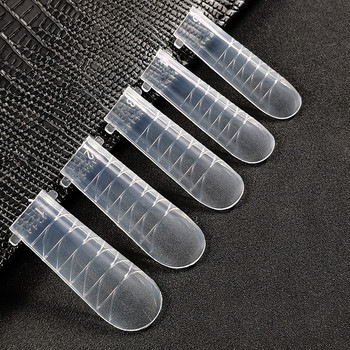 120Pcs Almond Top Mold за UV гел за нокти Изграждащи форми Инструменти за изкуство за удължаване на нокти Двойни форми Инструмент за маникюр Нокти Мухъл