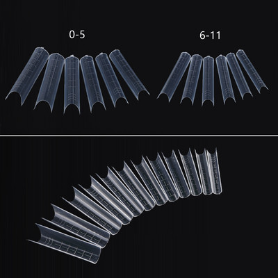 60 τμχ Dual Forms For Building Nail Tips Extension Nail Extension Form Nail Decoration Tips Forme