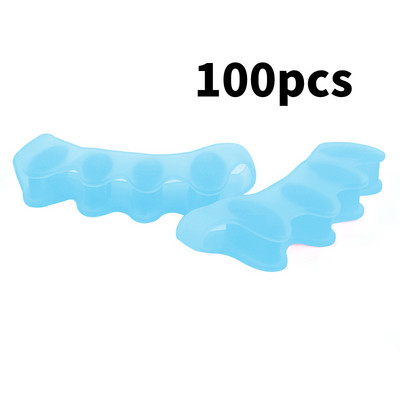 20/100db Szilikon Ujjvédő Lábujjleválasztók Hordágyak Hajegyenesítő Bunion Protector Fájdalomcsillapító Lábápoló