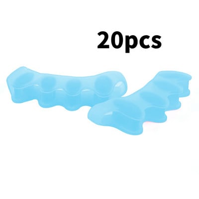 20/100db Szilikon Ujjvédő Lábujjleválasztók Hordágyak Hajegyenesítő Bunion Protector Fájdalomcsillapító Lábápoló