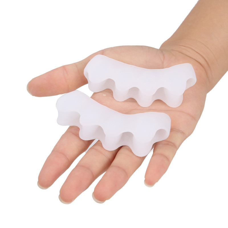 20/100db Szilikon Ujjvédő Lábujjleválasztók Hordágyak Hajegyenesítő Bunion Protector Fájdalomcsillapító Lábápoló