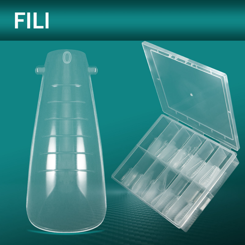 FILI körömhosszabbító forma kettős formájú körömrendszer műkörmök felső formái tippek poli körmök gélformák gyors építő penész