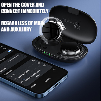 F2 TWS Слушалки Bluetooth Нощни светлини Безжични слушалки Слушалки Спортни слушалки Слушалки за уши Шумопотискане Удобни телефони за сън