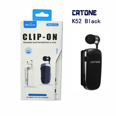 CRTONE K52 Mini ασύρματα ακουστικά Bluetooth Κλήση υπενθύμισης δόνησης αθλητικό κλιπ πρόγραμμα οδήγησης Auriculares Earphone PK F910 F920
