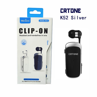 CRTONE K52 Mini ασύρματα ακουστικά Bluetooth Κλήση υπενθύμισης δόνησης αθλητικό κλιπ πρόγραμμα οδήγησης Auriculares Earphone PK F910 F920