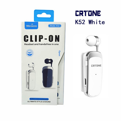 CRTONE K52 Mini ασύρματα ακουστικά Bluetooth Κλήση υπενθύμισης δόνησης αθλητικό κλιπ πρόγραμμα οδήγησης Auriculares Earphone PK F910 F920