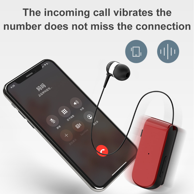 CRTONE K50 vezeték nélküli Bluetooth fejhallgató hívás emlékeztető vibráció sport klip illesztőprogram Auriculares fülhallgató telefonhoz