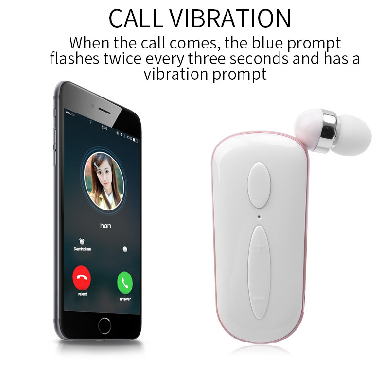 CRTONE K36 Mini ασύρματα ακουστικά Bluetooth κλήσεις Υπενθύμιση κραδασμών Wear Clip Driver Auriculares Earphone for Phone