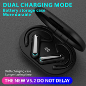 2022 TWS slušalice Bluetooth V5.2 bežične sportske slušalice s funkcijom glasovnog asistenta Ergonomski dizajnirane slušalice