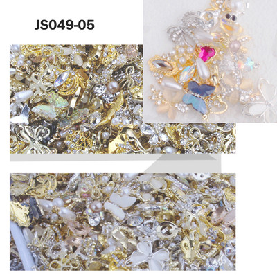 20/50 kom Nova veleprodajna mašna/srce/cvijet mješavina legura za nokte vještački dijamant mješoviti metalni nakit Manikura DIY ukrasi za nokte Nasumično