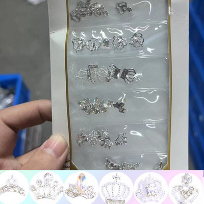 20/50 kom Nova veleprodajna mašna/srce/cvijet mješavina legura za nokte vještački dijamant mješoviti metalni nakit Manikura DIY ukrasi za nokte Nasumično