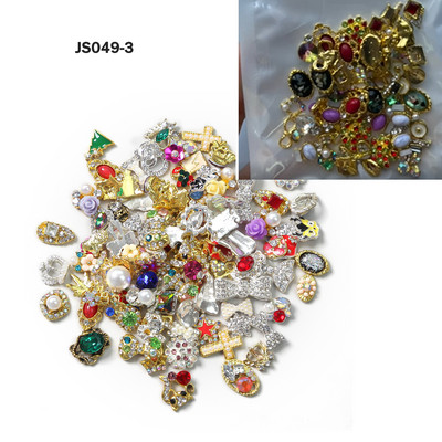 20/50 kom Nova veleprodajna mašna/srce/cvijet mješavina legura za nokte vještački dijamant mješoviti metalni nakit Manikura DIY ukrasi za nokte Nasumično