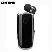 CRTONE K39 Mini prenosné bezdrôtové Bluetooth slúchadlá do uší s vibračným upozornením, klip na nosenie, handsfree slúchadlá pre telefón