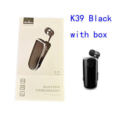 CRTONE K39 Mini prenosné bezdrôtové Bluetooth slúchadlá do uší s vibračným upozornením, klip na nosenie, handsfree slúchadlá pre telefón