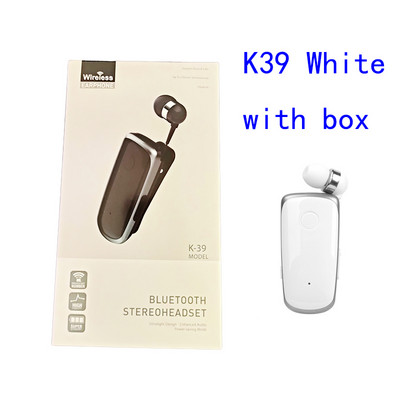 CRTONE K39 Mini prenosné bezdrôtové Bluetooth slúchadlá do uší s vibračným upozornením, klip na nosenie, handsfree slúchadlá pre telefón