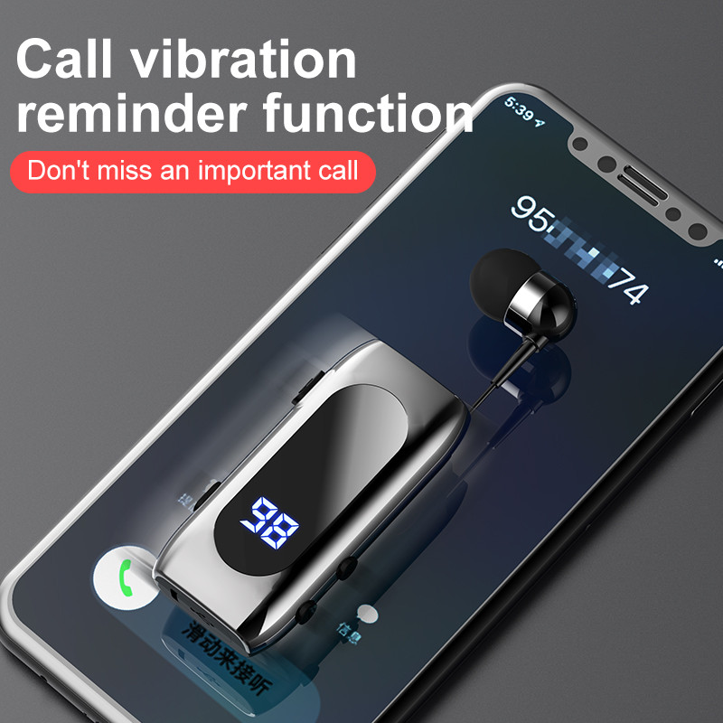 Új akciós K55 Mini Bluetooth Headset BT5.2 Beszélgetési idő 20 óra Hívás Emlékeztető Rezgés Sport Clip Driver Auriculares fülhallgató