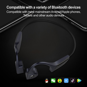 F806 Слушалки с костна проводимост Bluetooth за Vivo Huawei Слушалки с костна проводимост Безжични слушалки Спортни слушалки