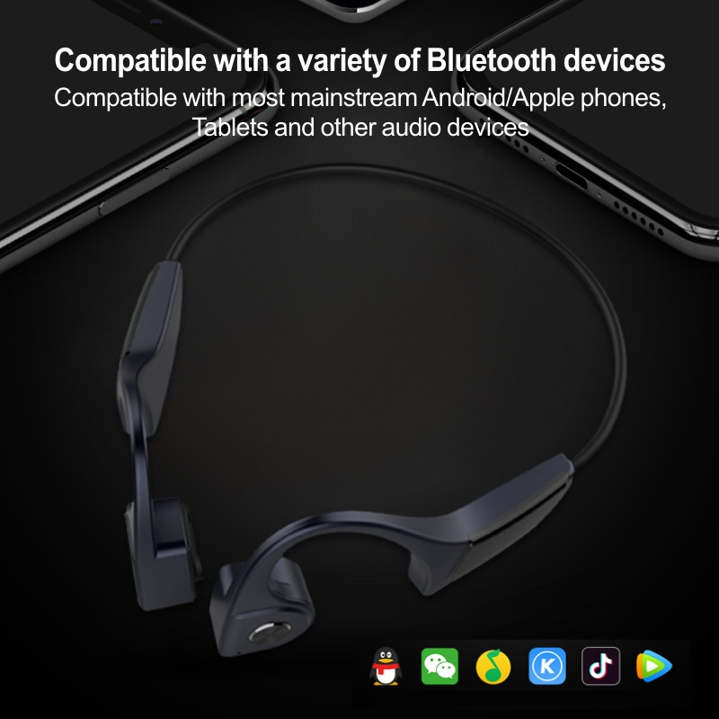 F806 Bone Conduction slušalice Bluetooth za Vivo Huawei Bone Conduction slušalice Bežične slušalice Sportske slušalice