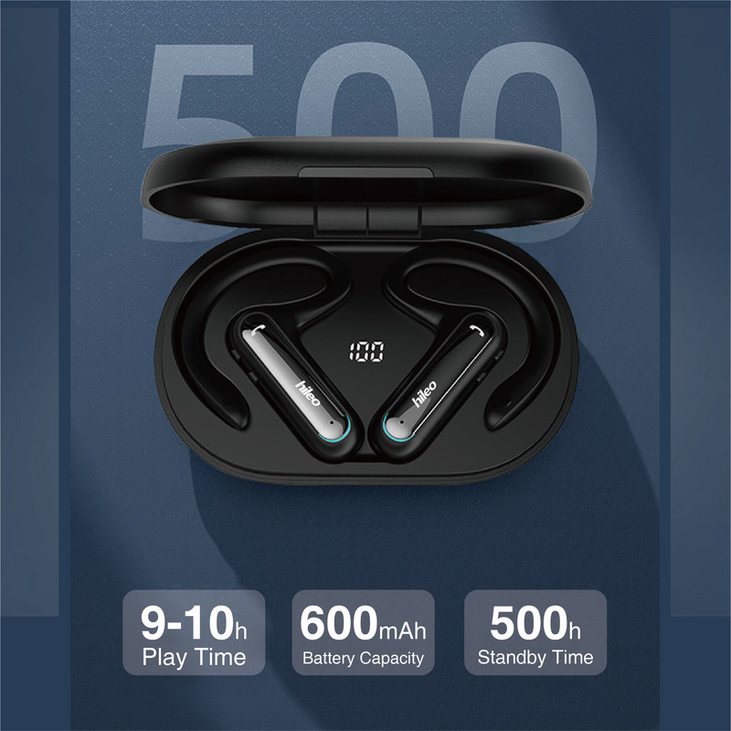 Căști cu conducție osoasă Bluetooth V5.2 Căști sport deschise Căști Funcție de asistent vocal Căști cu design ergonomic