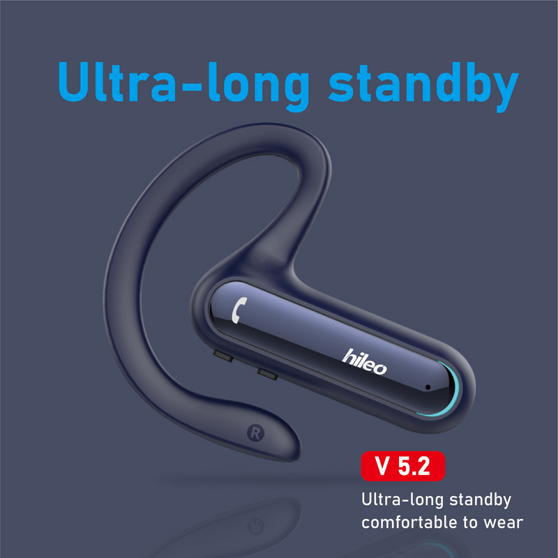 Căști cu conducție osoasă Bluetooth V5.2 Căști sport deschise Căști Funcție de asistent vocal Căști cu design ergonomic