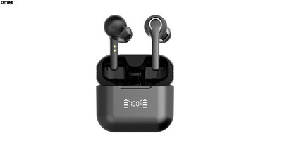 TWS Wireless Earphone Mini Headphones Bluetooth-5.0 Headset Stereo True Wireless Earbuds Οθόνη μπαταρίας LED