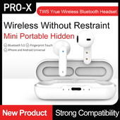 Bluetooth 5.0 True Wireless Earbuds with Charging Box Αδιάβροχο Έλεγχος έντασης ακουστικών Mini TWS Handsfree ακουστικών για αθλητικά