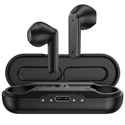 Bluetooth 5.0 True Wireless Earbuds with Charging Box Αδιάβροχο Έλεγχος έντασης ακουστικών Mini TWS Handsfree ακουστικών για αθλητικά