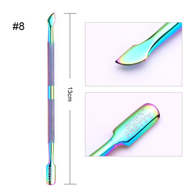 BORN PRETTY 1 db körömdíszítő szerszám köröm körömkutikula ollóvágó vegyes UV gél eltávolító nyomónyomó