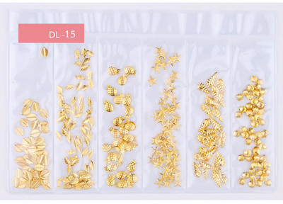 Tähekuu Õõnes kullast ja hõbedast küünekunst metallist kest 3D küünekaunistus naastud Rhinestones küünekunsti disaini võlusid kivi 1 kott