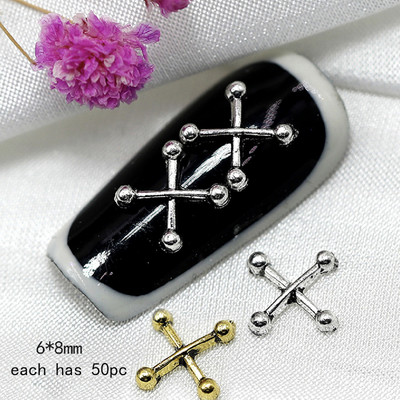 50PCS/Lot Metalni cirkon privjesci za nokte Elegantni oblici Ukrasi od vještačkih kamenčića sa zlatnom legurom Mix Stilovi Kristali Dragulji Nabavka za nokte