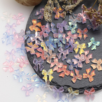 100 τεμ. Χύμα γούρι για νύχια Kawaii Πολλαπλών σχημάτων Mixed Resin Nail Charms Χαριτωμένα 3D Nail DIY Slimes Crafts For Nail Art Decorations Πολύτιμοι λίθοι