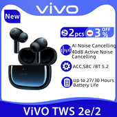 Vivo TWS 2 2e kõrvaklapid juhtmeta Bluetooth 5.2 kõrvaklapid 12,2 mm draiver DeepX 2.0 mikrofoni mürasummutus Vivo X60 Pro X50 S9 S9e jaoks