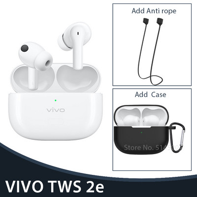 Vivo TWS 2 2e kõrvaklapid juhtmeta Bluetooth 5.2 kõrvaklapid 12,2 mm draiver DeepX 2.0 mikrofoni mürasummutus Vivo X60 Pro X50 S9 S9e jaoks