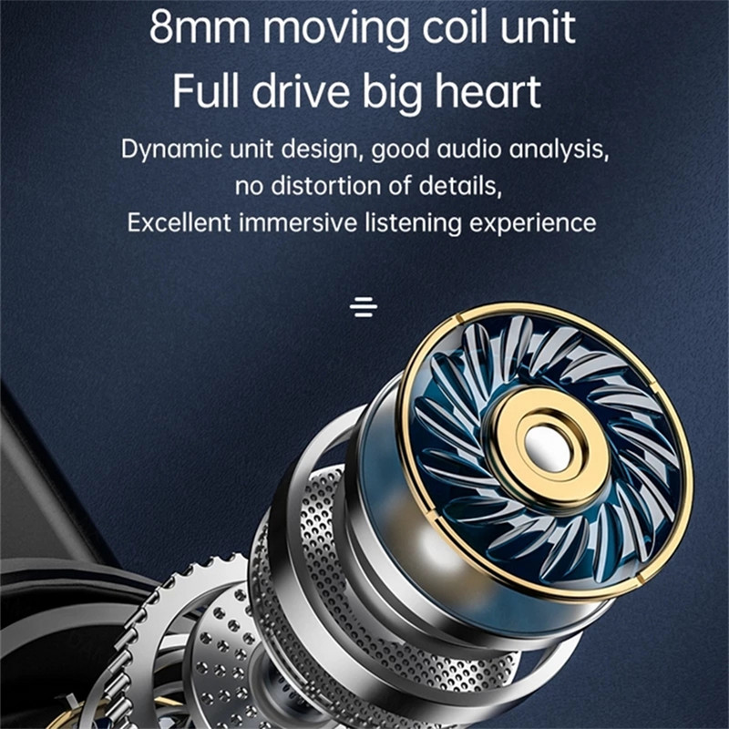 Q8 TWS bežične poslovne slušalice Bluetooth 5.2 9D Stereo Earbuds Slušalice s mikrofonom Slušalice za Iphone Xiaomi telefone