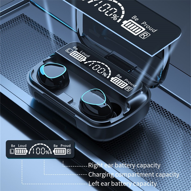 Nove slušalice Bluetooth 5.1 2200mAh kutija za punjenje bežične slušalice 9D stereo sportske vodootporne slušalice s mikrofonom