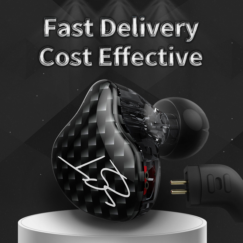 KZ ZST Dual Driver Earphone Dynamic and Armature Αποσπώμενες οθόνες καλωδίων με απομόνωση θορύβου HiFi Music Sports Earbuds 1DD+1BA