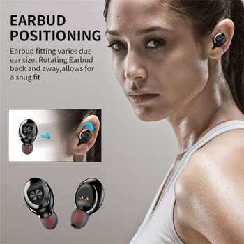 XG8 Ασύρματα ακουστικά Bluetooth 5.0 TWS Αδιάβροχα αθλητικά ακουστικά Μείωση θορύβου ακουστικών με κουτί φόρτισης μικροφώνου για παιχνίδια XG