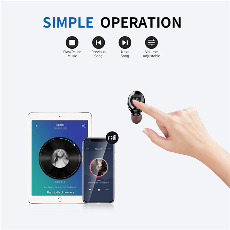 Căști fără fir XG8 Bluetooth 5.0 TWS Căști sport rezistente la apă Reducerea zgomotului cu microfon Cutie de încărcare pentru jocuri XG