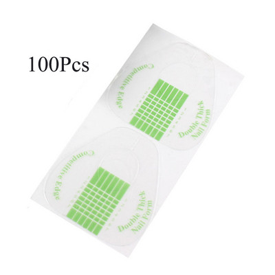 100/500 buc. Șabloane de extensie pentru unghii cu potcoavă. Sfaturi pentru forme franceze pentru unghii. Ghid pentru gel acrilic.
