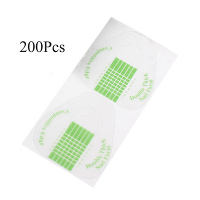 100/500 buc. Șabloane de extensie pentru unghii cu potcoavă. Sfaturi pentru forme franceze pentru unghii. Ghid pentru gel acrilic.