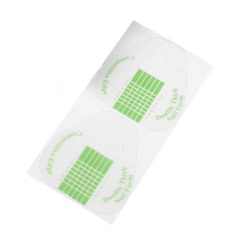 100/500 buc. Șabloane de extensie pentru unghii cu potcoavă. Sfaturi pentru forme franceze pentru unghii. Ghid pentru gel acrilic.