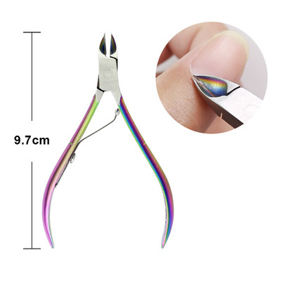 Rozsdamentes acél tisztítóeszközök Kaméleon kutikula nyomó csipesz körömnyomó szerszámok kutikula vágó holt bőr UV gél lakk eltávolító