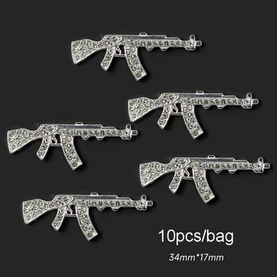 10 komada Virgin Mary privjesci za nokte 3D dijamanti Metalni ukrasi za nokte Legirani nakit Pozlaćeni salonski savjeti Dekoracija za manikuru