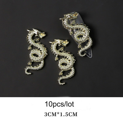 10 komada Virgin Mary privjesci za nokte 3D dijamanti Metalni ukrasi za nokte Legirani nakit Pozlaćeni salonski savjeti Dekoracija za manikuru