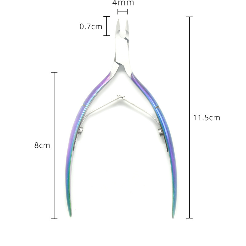 Dispozitiv de tăiat cuticule pentru unghii Dispozitiv de tăiat unghii Instrument pentru arta unghiilor Instrument de manichiură din oțel inoxidabil Foarfecă pentru unghii pentru piele moartă pentru degete și picioare