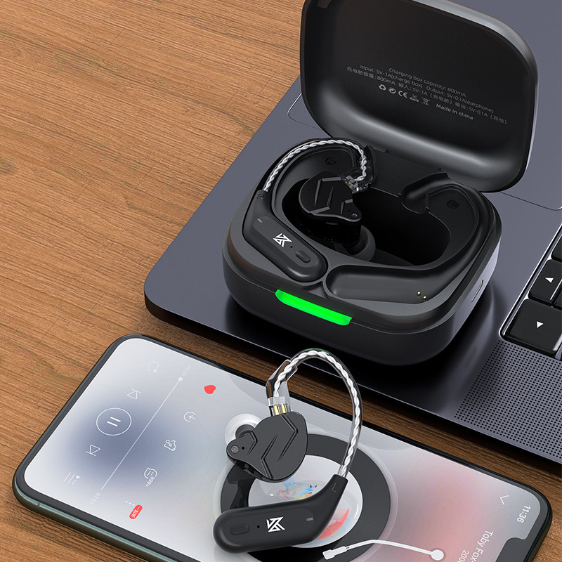 KZ AZ09 HD Bluetooth 5.2 bežični kabel za nadogradnju, slušalice, slušalice, kuka za uho s kućištem za punjenje za KZ ZAX DQ6 ZSN ZSX CA16 VX MT1
