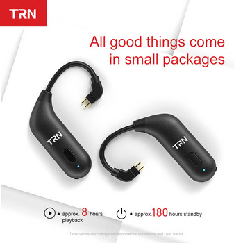 TRN BT20S 5.0 Bluetooth Apt-x Ear-hook MMCX/2Pin Ακουστικά Bluetooth Προσαρμογέας Bluetooth για TRN VX V90 BA5 V30 ZS10 AS10 T2 S2 BQ3 T3 T4