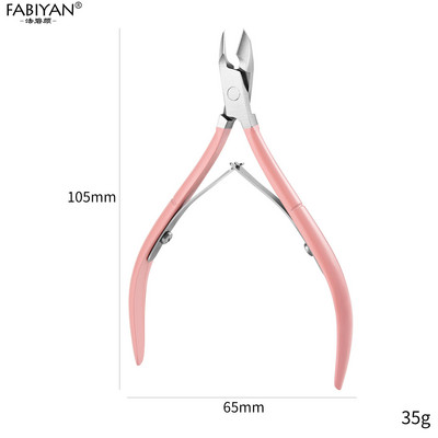Nerūdijančio plieno odelių kirpimo žnyplės Žnyplės Vaivorykštė Dead Skin Metalinis Nagų dailės valiklis Žirklės Manikiūro Įrankiai Valiklis gradiento spalva