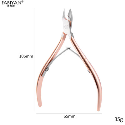 Nerūdijančio plieno odelių kirpimo žnyplės Žnyplės Vaivorykštė Dead Skin Metalinis Nagų dailės valiklis Žirklės Manikiūro Įrankiai Valiklis gradiento spalva